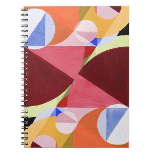 Geometrische Abstracte Kleurblokken Schilderij Notitieboek