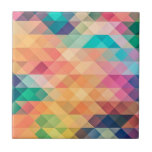 Geometrische Abstracte kleurrijke regenboogpasta Tegeltje<br><div class="desc">Geometrische Abstracte kleurrijke regenboogpasta</div>