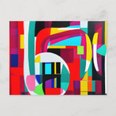 Geometrische Abstracte kunst Briefkaart (Voorkant)