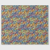 Geometrische Abstracte kunst Cadeaupapier (Vlak)
