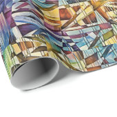 Geometrische Abstracte kunst Cadeaupapier (Rol Hoek)