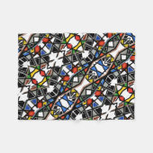 Geometrische Abstracte Kunst Dekken Fleece Deken (Voorkant (Horizontaal))
