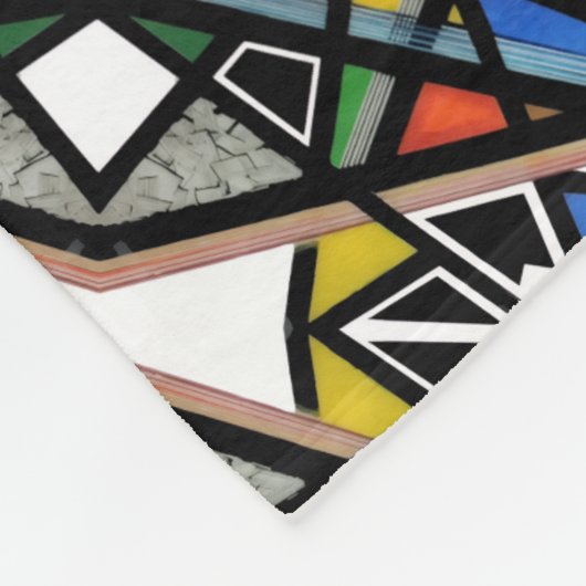 Geometrische Abstracte Kunst Dekken Fleece Deken (Hoek)
