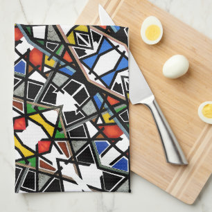 Geometrische Abstracte Kunst Dekken Theedoek
