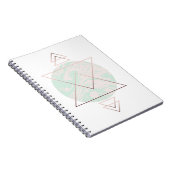 Geometrische Abstracte Kunst Design Notitieboek (Rechterzijde)