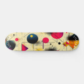 Geometrische Abstracte kunst in primaire kleuren m Persoonlijk Skateboard (Horizontaal)