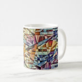 Geometrische Abstracte kunst Koffiemok (Voorkant rechts)
