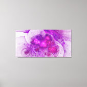 Geometrische Abstracte kunst met kristallen Canvas Afdruk (Voorkant)