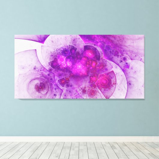 Geometrische Abstracte kunst met kristallen Canvas Afdruk (Insitu (Houten vloer))