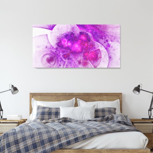 Geometrische Abstracte kunst met kristallen Canvas Afdruk (Insitu (Slaapkamer))