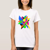 Geometrische Abstracte kunst Modern Bold Design T-shirt (Voorkant)
