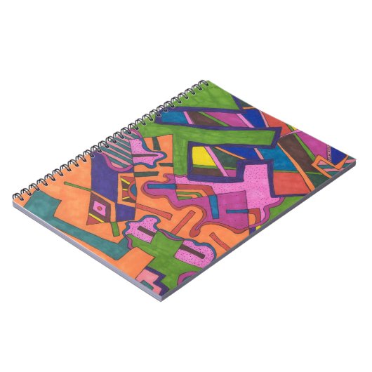 "Geometrische" Abstracte kunst Notitieboek (Linkerzijde)