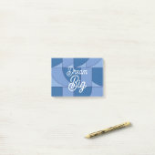 Geometrische Abstracte kunst Post-it® Notes (Op bureau)