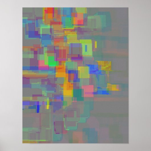 Geometrische Abstracte kunst Poster (Voorkant)