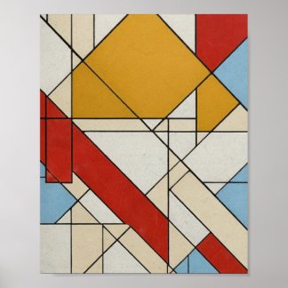 Geometrische Abstracte kunst Poster