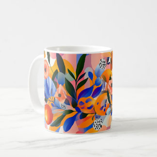 Geometrische abstracte kunst.  Stijl: Niet-figurat Koffiemok