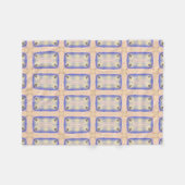 Geometrische abstracte kunstperziklavendel roze pa fleece deken (Voorkant (Horizontaal))