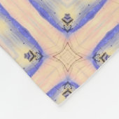Geometrische abstracte kunstperziklavendel roze pa fleece deken (Hoek)