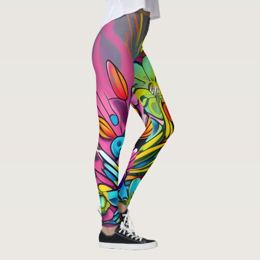 Geometrische Abstracte Leggings (Rechts)