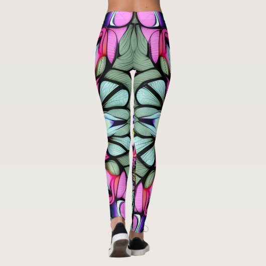 Geometrische Abstracte Leggings (Achterkant)