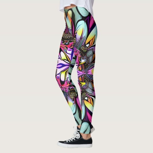 Geometrische Abstracte Leggings (Links)