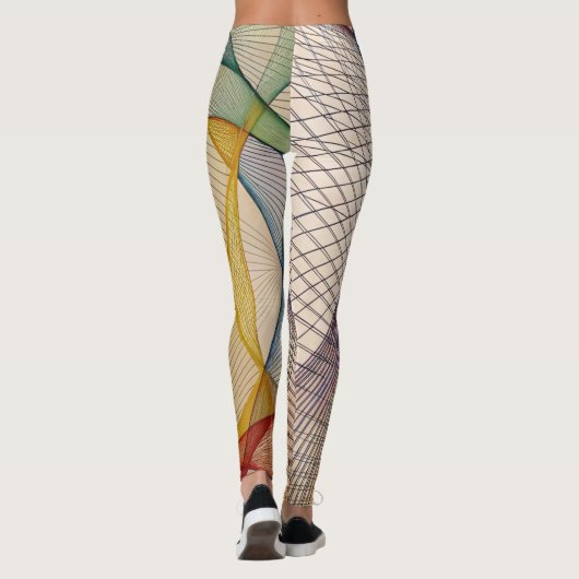 Geometrische Abstracte Leggings (Achterkant)