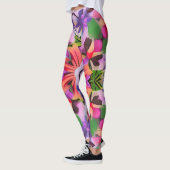 Geometrische Abstracte Leggings (Links)