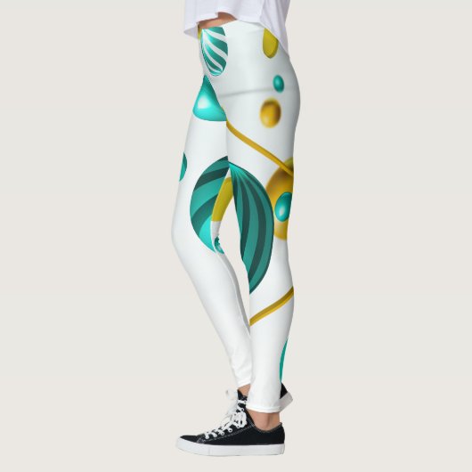 Geometrische Abstracte Leggings van de 3D-sfeer (Links)