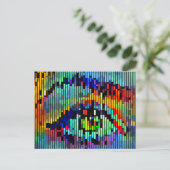 Geometrische Abstracte Lijnen bekijken Oorspronkel Briefkaart (Staand voorkant)