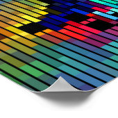 Geometrische Abstracte Lijnen bekijken Oorspronkel Poster (Hoek)