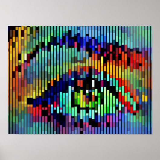 Geometrische Abstracte Lijnen bekijken Oorspronkel Poster (Voorkant)