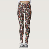 Geometrische Abstracte Matige Leggings (Voorkant)