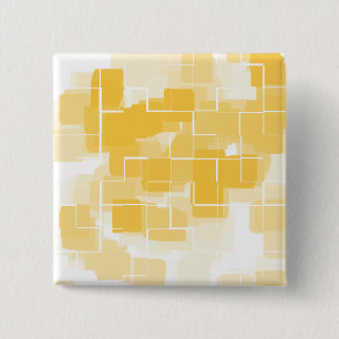 Geometrische Abstracte "meloen" Vierkante Button 5,1 Cm