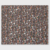 Geometrische Abstracte middeleeuwse moderne Cadeaupapier (Vlak)