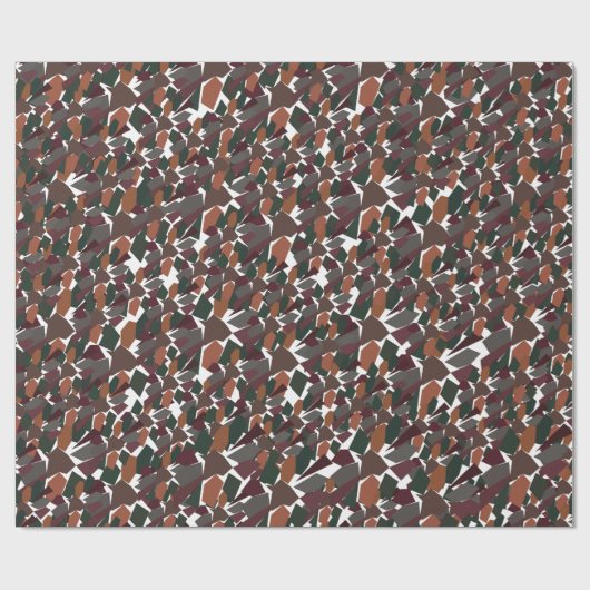 Geometrische Abstracte middeleeuwse moderne Cadeaupapier (Vlak)