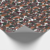 Geometrische Abstracte middeleeuwse moderne Cadeaupapier (Hoek)