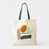 Geometrische Abstracte minimale moderne pasta Tote Bag (Achterkant)