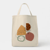 Geometrische Abstracte minimale moderne pasta Tote Bag (Achterkant)