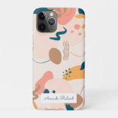 Geometrische abstracte minimale moderne pastel Case-Mate iPhone case (Achterkant)