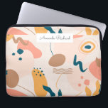 Geometrische abstracte minimale moderne pastel laptop sleeve<br><div class="desc">Geometrische abstracte minimale moderne pastel</div>