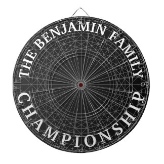 Geometrische abstracte moderne aanpasbare familie dartbord