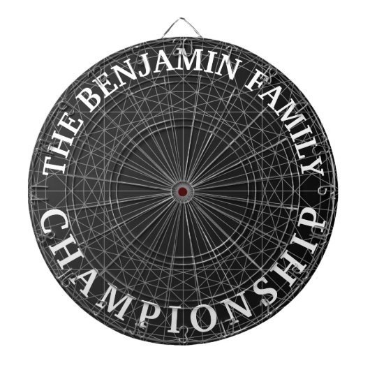 Geometrische abstracte moderne aanpasbare familie dartbord (Voorkant)