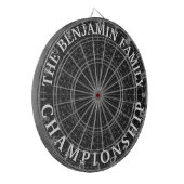 Geometrische abstracte moderne aanpasbare familie dartbord (Voorkant Links)