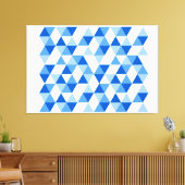 Geometrische Abstracte moderne driehoeken II Canvas Afdruk (Insitu (Woonkamer))