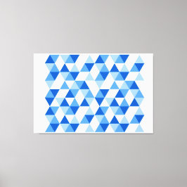 Geometrische Abstracte moderne driehoeken II Canvas Afdruk
