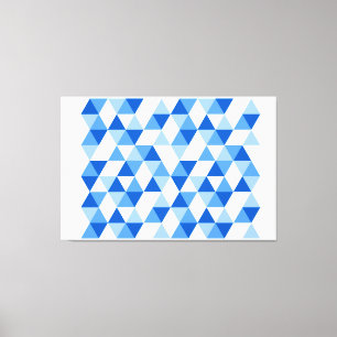 Geometrische Abstracte moderne driehoeken II Canvas Afdruk