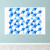 Geometrische Abstracte moderne driehoeken II Canvas Afdruk (Insitu (Houten vloer))