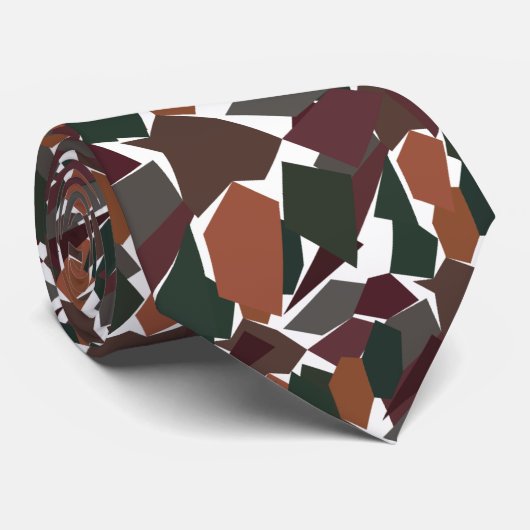 Geometrische Abstracte Moderne Koel Stropdas (Opgerold)