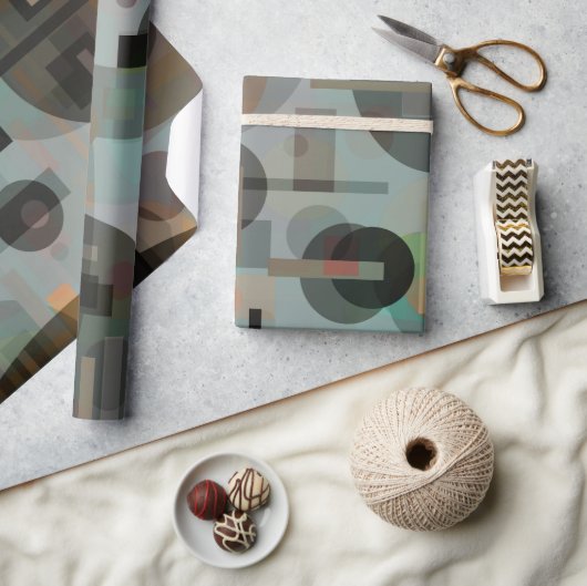 geometrische abstracte, modernistische cadeaupapier (Crafts)