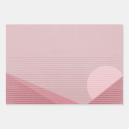 Geometrische Abstracte moonpiramide Modern Chic 3  Inpakpapier Vel